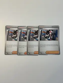 Pokemon Hilda x4 Playset Trainer Supporter White Flare 084/086 Near Mint - Image 1