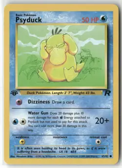 Pokemon Psyduck 65/82 1st Edition Team Rocket Common - Image 1