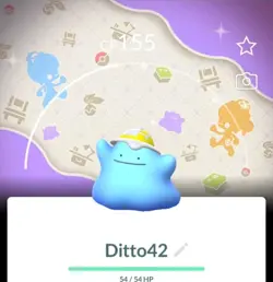 🌟 Shiny Ditto [Yellow Cap Costume] Special Background Pokemon GO — Mini PTC 80k - Image 1