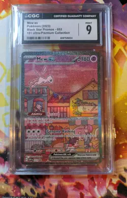 CGC 9 MINT Mew Ex SVP053 ALTERNATE ART HOLO 151 UPC PROMO Pokemon Card not PSA - Image 1