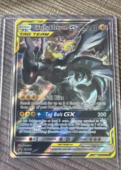 Pikachu & Zekrom GX SM168 Black Star Promo - Pokemon TCG Card - Image 1
