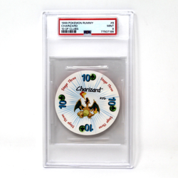 Pokemon 1999 Rummy Charizard Ten of Clubs English Playing Card Poker PSA 9 Mint - Image 1