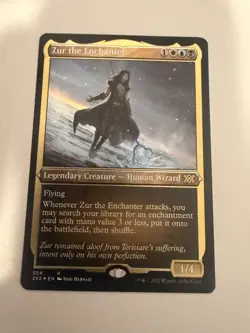Zur the Enchanter Rare Legendary Creature Double Masters MTG 554 foil etched - Image 1