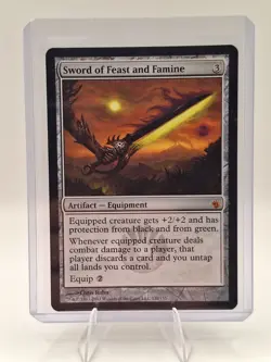 MTG Sword of Feast and Famine Mirrodin Besieged Regular NM/UNPLAYED - Image 1