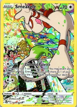 Pokemon TCG Smeargle TG10/TG30 Silver Tempest Trainer Gallery Holo NM (SKU 1-5) - Image 1