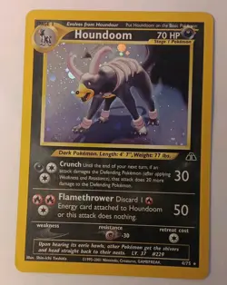 Houndoom 4/75 Neo Discovery Holo Rare Vintage Pokemon TCG - Image 1