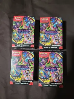 Set of 4 Phantasmal Flames Booster Bundle Factory Sealed Pokemon TCG - Image 1