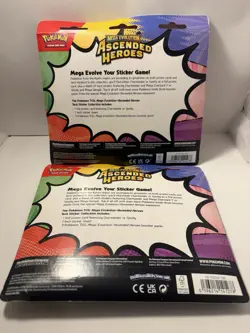 Lot Of 2 Pokemon TCG Ascended Heroes Tech Sticker Collection 3 Pack Blister - Image 3