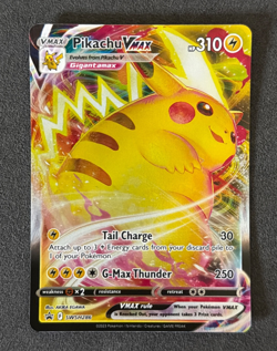 Pokemon TCG Pikachu VMAX Sword & Shield Black Star Promo SWSH286 NM-MT - Image 1