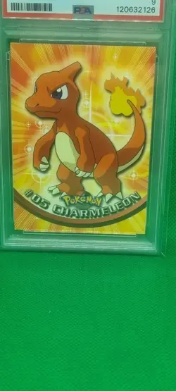 PSA 9 1999 TOPPS POKEMON TV #5 CHARMELEON Vintage Graded Mint Pokemon Chrome - Image 2