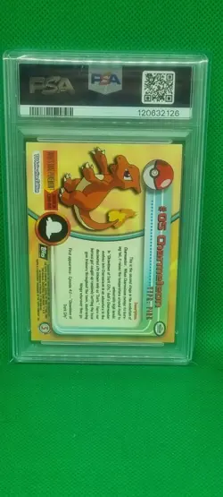 PSA 9 1999 TOPPS POKEMON TV #5 CHARMELEON Vintage Graded Mint Pokemon Chrome - Image 5
