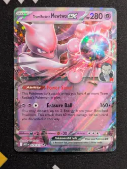 Team Rocket's Mewtwo ex - 079/217 ME: Ascended Heroes Pokemon NM Holo - Image 1