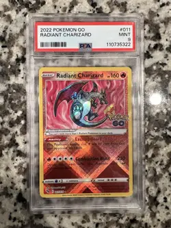 Pokemon TCG Pokemon Go Radiant Charizard Reverse Holo Rare 011/078 - Image 1
