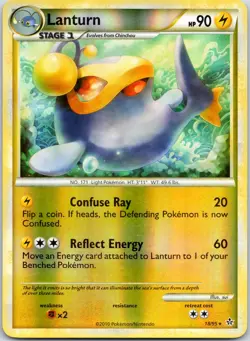 Lanturn #18/95 Reverse Holo Unleashed Pokemon NM/LP - Image 1