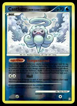 Castform Snow-Cloud Form 50/146 Legends Awakened Pokemon Reverse Holo LP - Image 1