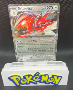 SCIZOR EX 111/162 TEMPORAL FORCES POKEMON (DOUBLE RARE, NM) - Image 2