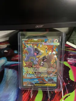 Mega Kangaskhan EX SAR 182/132 Near Mint Pokemon Card English - Image 1