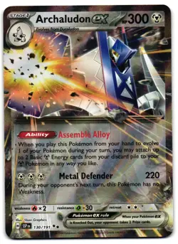 Archaludon ex 130/191 - Surging Sparks Double Rare Pokemon TCG - M/LP Card - Image 1