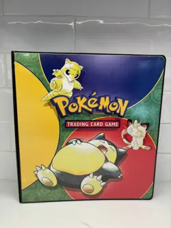 1999 Pokemon Vintage 3-RING BINDER Trading Card Album TCG Ultra Pro RARE Snorlax - Image 1