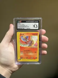 CGC 9.5 MINT+ Ho-Oh # 52 WOTC Black Star Promo "Center NY" Pokemon Card - Image 1