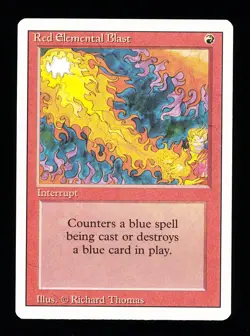 * * 1x Red Elemental Blast x1 * * Revised MTG NM Near Mint - Image 1