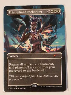 Triumphant Reckoning - Extended Art Secret Lair NM MTG Magic the Gathering - Image 1