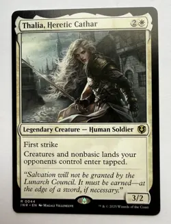 MTG Thalia, Heretic Cathar 0044 Non-Foil - INR - Rare - Magic MTG NM - Image 1
