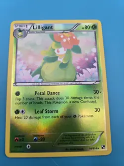 Pokemon TCG Lilligant 10/114 Black & White Base Reverse Holo Rare NM - Image 1