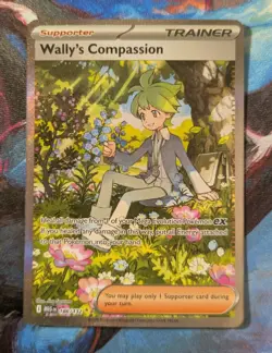 Pokemon TCG Wally's Compassion 186/132 Me01 Mega Evolution Special Rare Holo - Image 1