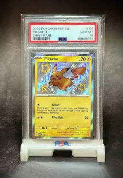 PSA 10 💎 Pokemon 2024 Pikachu 131/091 Shiny Rare Paldean Fates - Image 2