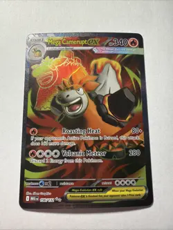 Mega Camerupt ex 156/132 Ultra Rare Mega Evolution Pokemon Holo Near Mint - Image 1