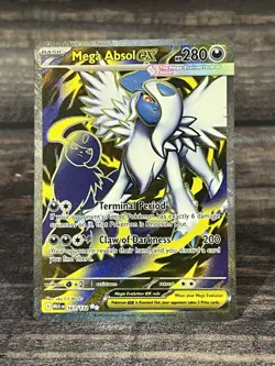Pokemon Tcg Mega Absol ex 161/132 Ultra Rare : Mega Evolution Holo - Image 1