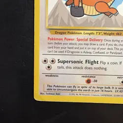 Pokemon Vintage Black Star Promo Dragonite #5 Kid’s WB Rare WotC 2000 - Image 5