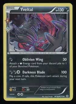 YVELTAL 2016 Pokemon Generations Radiant Collection RC16/RC32 - NM - Image 1