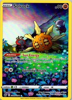 Pokemon Solrock GG15/GG70 Ultra Rare Crown Zenith: Galarian Gallery NM (SKU 1-4) - Image 1
