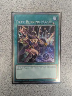 Yu-Gi-Oh! TCG Dark Burning Magic RA04-EN246 Platinum Rare TEXT SHIFT MISPRINT - Image 1