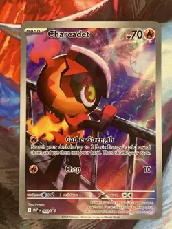 Charcadet 022 Illustration Rare Mega Evolutions Promo Pokemon Card - Image 1