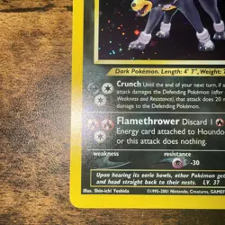 Pokemon Neo Discovery Houndoom 4/75 Holo Card-NM & GREAT CENTERING! WOTC! - Image 3