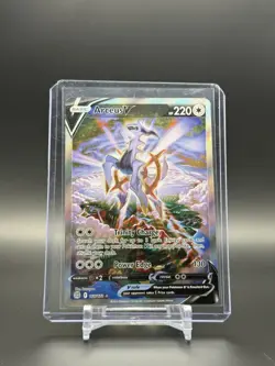 Arceus V 166/172 Brilliant Stars Alternate Art Ultra Rare Pokemon Card NM - Image 1