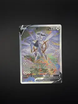 Arceus V 166/172 Brilliant Stars Alternate Art Ultra Rare Pokemon Card NM - Image 2