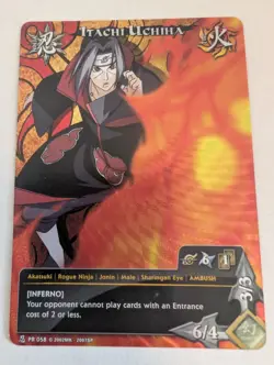 Naruto CCG Itachi Uchiha Card - Full Art Holo - Image 2