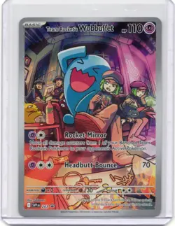 Team Rocket's Wobbuffet 203 Sv: Scarlet & Violet Promo Cards Holo - Image 1