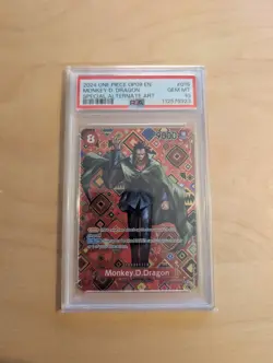 One Piece Card Monkey D. Dragon OP07-015 OP09 SP Alt Art PSA 10 Rare - Image 1