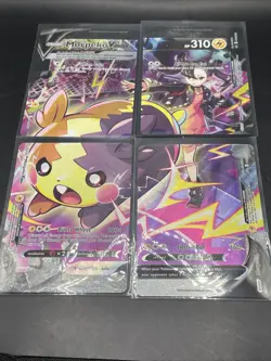 Pokemon Morpeko V-Union 4 Card Set SWSH287 SWSH288 SWSH289 SWSH290 Promo NM Mint - Image 1