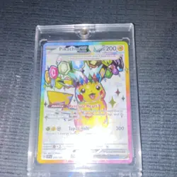 Pokemon Pikachu ex Full Art EX Holo 219/191 200HP Topaz Bolt TCG Card - Image 1