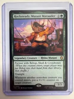Rocksteady, Mutant Marauder #0033 Non-Foil TMNT TMC Rare NM MTG ENG - Image 1