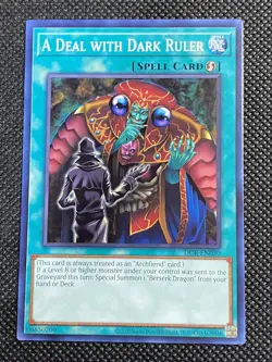 YuGiOh! - A Deal With Dark Ruler DCR-EN030 Common 25th Anniversary Edition NM - Image 1