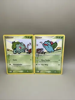 Bulbasaur & Ivysaur Connecting Art Crystal Guardians Regular Pokemon Cards 2006 - Image 1