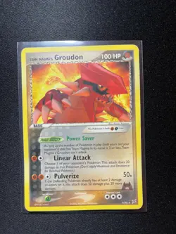 Team Magma's Groudon - 9/95 - Rare Theme Deck Exclusive Played Pokemon Card - Image 1