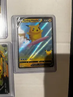 Pokemon Pikachu V-Union & Surfing Pikachu V Celebrations Holo 5 Card Lot English - Image 3